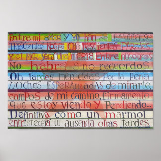 Poster Poema de despedida de Jorge Luis Borges