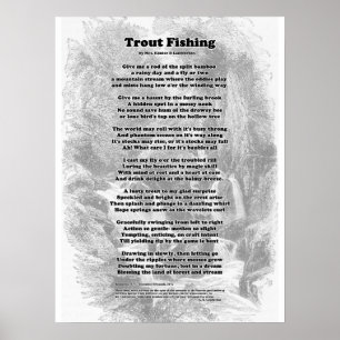 Pôster Poema de Pesca de Trouts