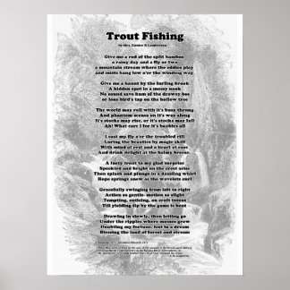 Pôster Poema de Pesca de Trouts