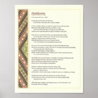Poster Poema Desiderata