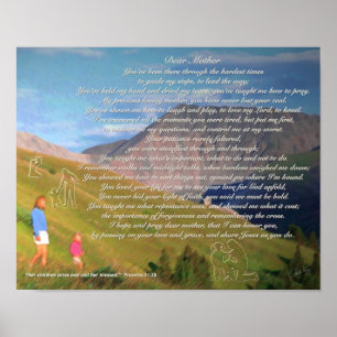 Poster Poema do dia das mães