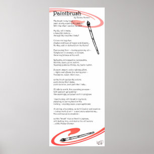 Poster poema do pincel