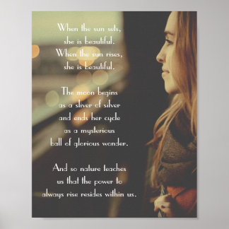 Poster Poema do Sunset Inspirador | Foto