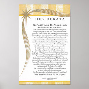 Poster Poema dos Desiderata pelo desenhista Dourado
