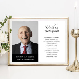 Poster Poema Funerário Até Nos Encontrarmos Novamente Com