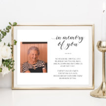 Poema Memorial Em Memória de Você Foto Casamento