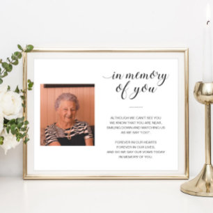 Poster Poema Memorial Em Memória De Você Foto Casamento