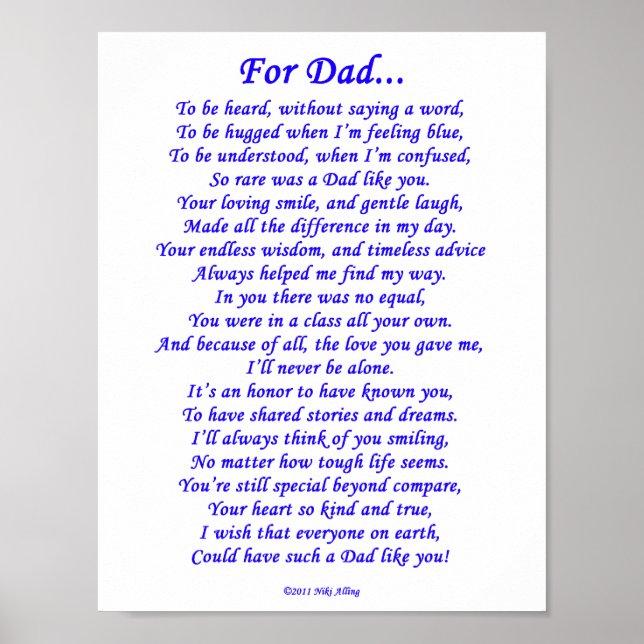 Pôster Poema Memorial para o Pai (Frente)