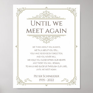 Poster Poema Memorial Vintage Até Nos Encontrarmos Novame