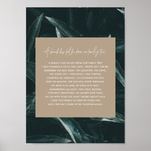Poster Poema moderno e elegante de lembrança de luto