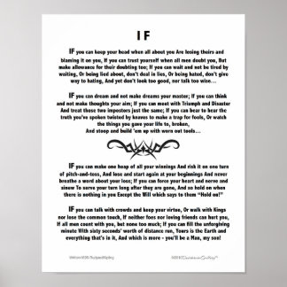Poster Poema motivacional IF por Rudyard Kipling