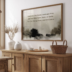 Poster Poema Personalizado Carrega Suas Próprias Palavras