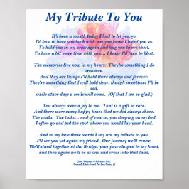 Poster Poema: Tributo a um Animal de Estimação Falecido F