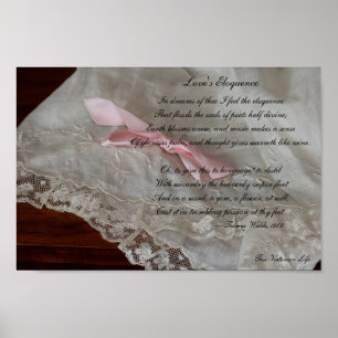 Poster Poema vitoriano—Eloquência do amor (1900)