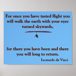 Pôster Poema Voador Da Vinci 🚁 ✨ Especial Orçamental