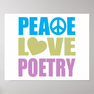 Poster Poesia de Paz e Amor