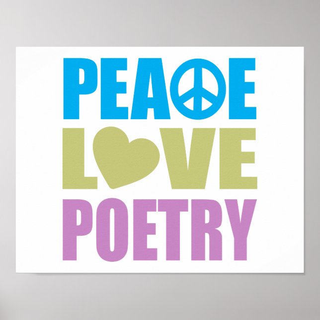 Poster Poesia de Paz e Amor (Frente)