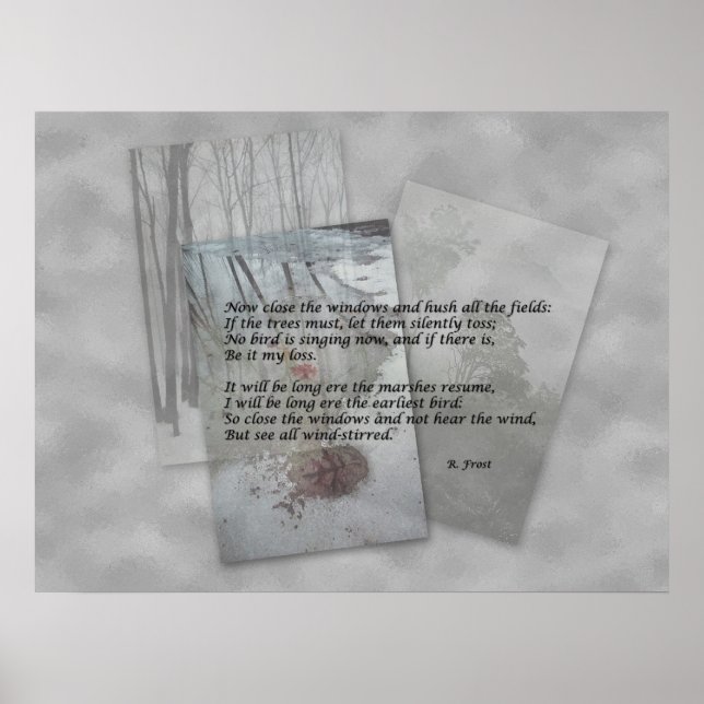 Poster Poesia de Robert Frost (Frente)