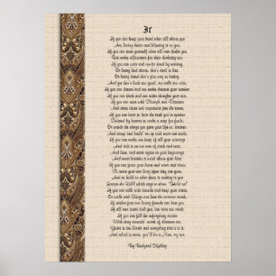 Poster Poesia inspiradora de Rudyard Kipling