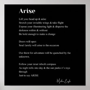 Poster Poesia suscitada por poesia Decoração de arte em p