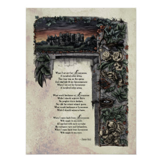 Pôster Poesia vitoriana Art Hardy "Lyonnesse" brilhante