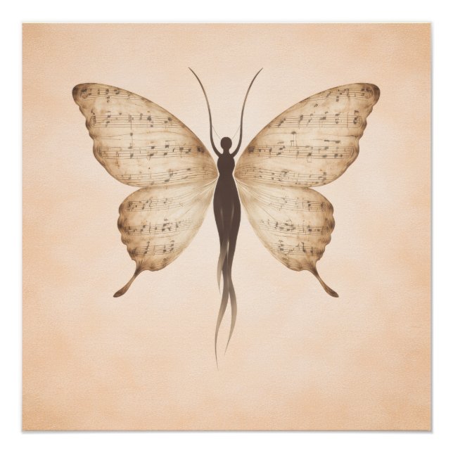 Pôster Poetic Butterfly Form Poster (Frente)
