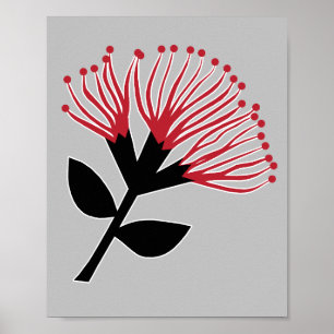 Poster Pohutukawa Flower, Nova Zelândia