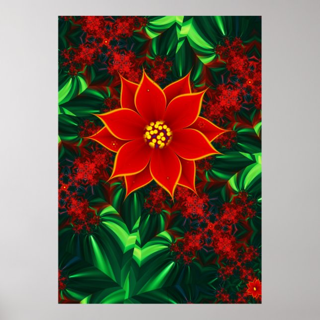 Poster Poinsettia Flower (Frente)