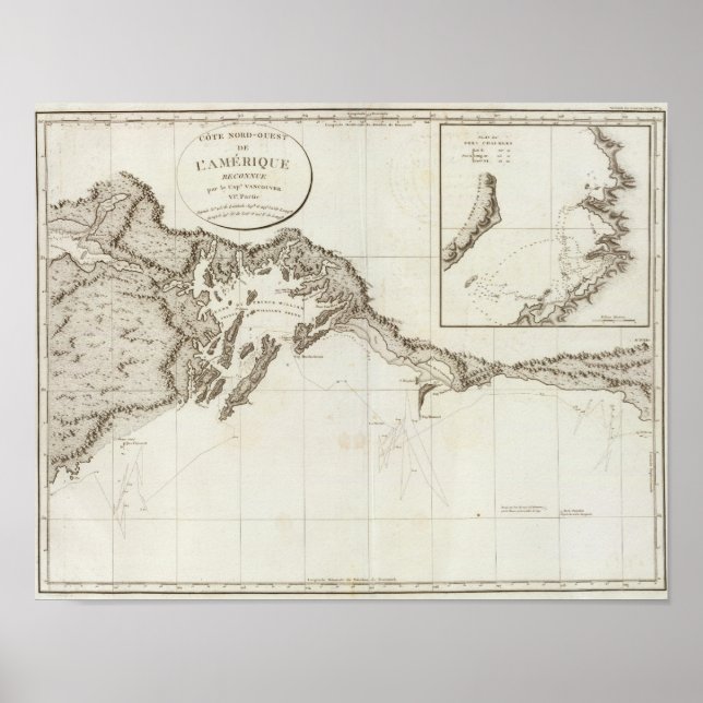 Pôster Point Riou to Point Possession Alaska (Frente)