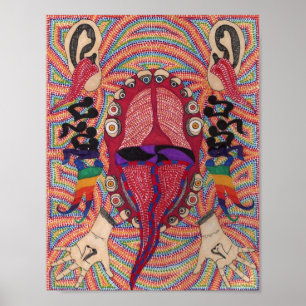 Poster pointilillism synesthetic