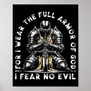 Poster Pois Eu Visto A Armadura Completa De Deus Eu Não T