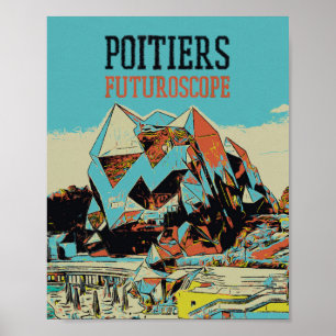 Poster Poitiers França vê o parque temático do futuro