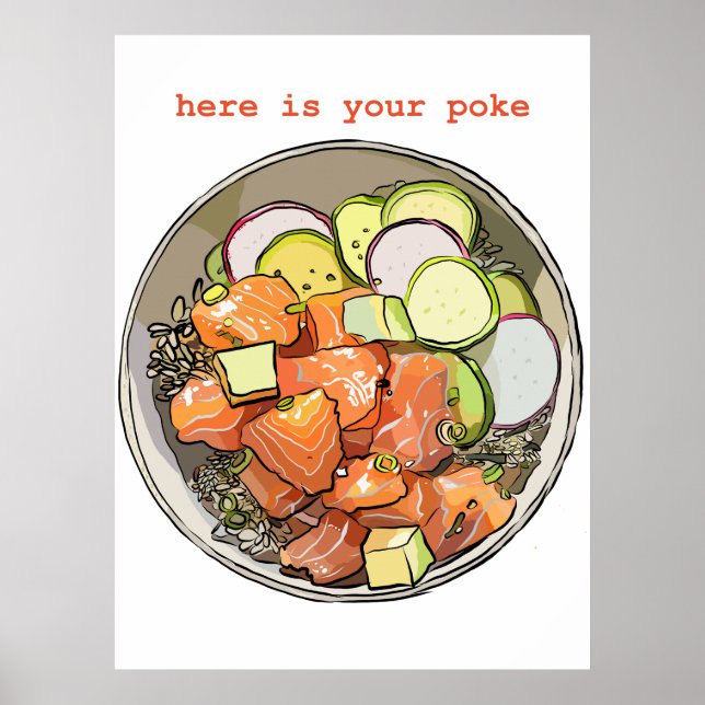 POSTER POKE BOWL (Frente)