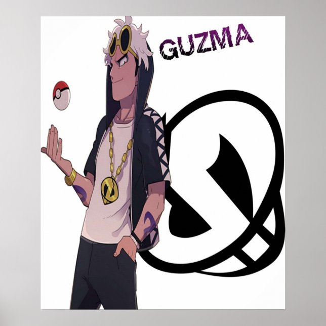 Poster Pokémon Sun Moon Guzma (Frente)
