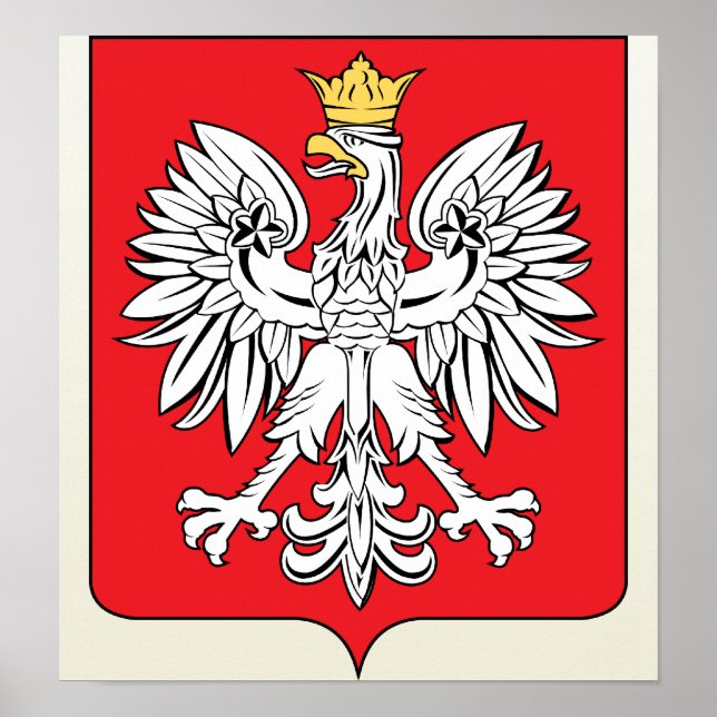 Poster Poland Coat of Arms detail (Frente)