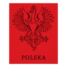 Pôster Poland's White Eagle Contemporary State Emblem 