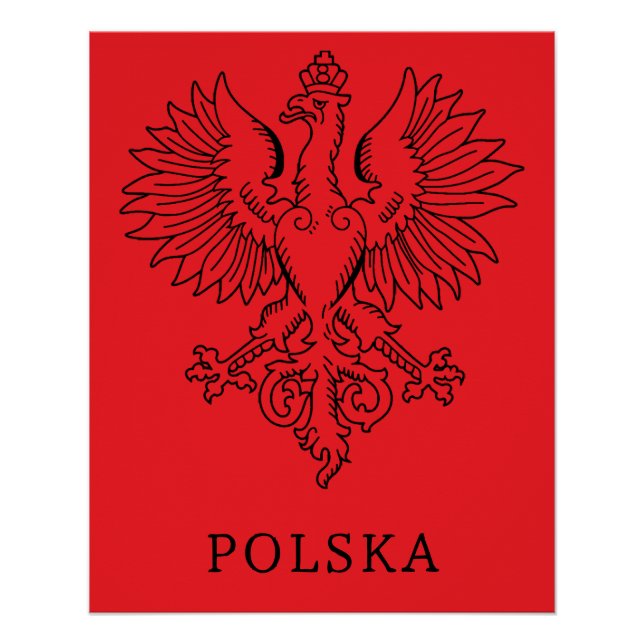Pôster Poland's White Eagle Contemporary State Emblem  (Frente)