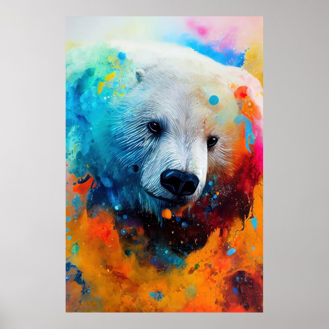 Poster Polar Bear Animal Discovery Natureza (Frente)