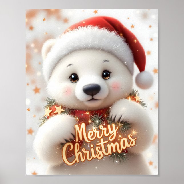 Poster Polar Bear Digital Natal (Frente)
