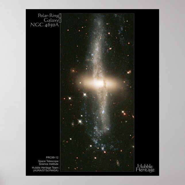 Poster PolarRingGalaxy-NGC4650A-1999-12 (Frente)