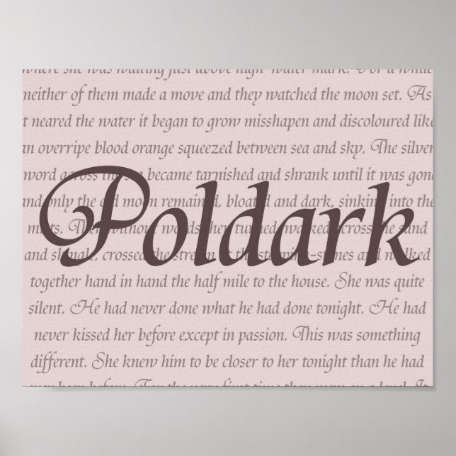 Pôster Poldark Quote (Frente)