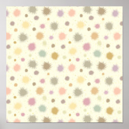 Poster Pólen do Partido Pastel - padrão uniforme.