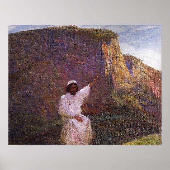 Poster Polenov - Palestina, Sermão No Monte (Frente)
