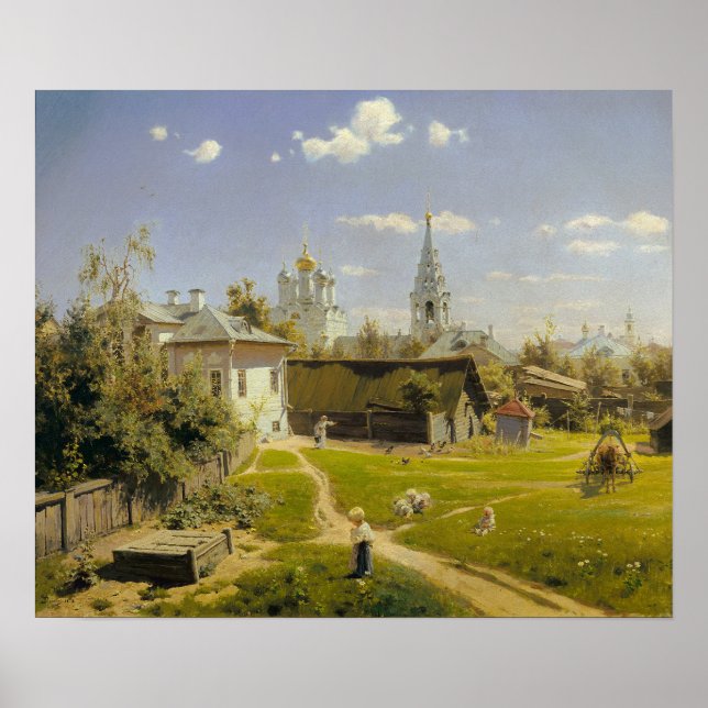 Poster Polenov - Pátio de Moscou (Frente)