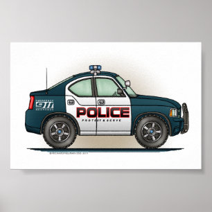 Poster Police Interceptor Car Cop Car