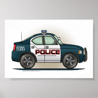 Poster Police Interceptor Car Cop Car