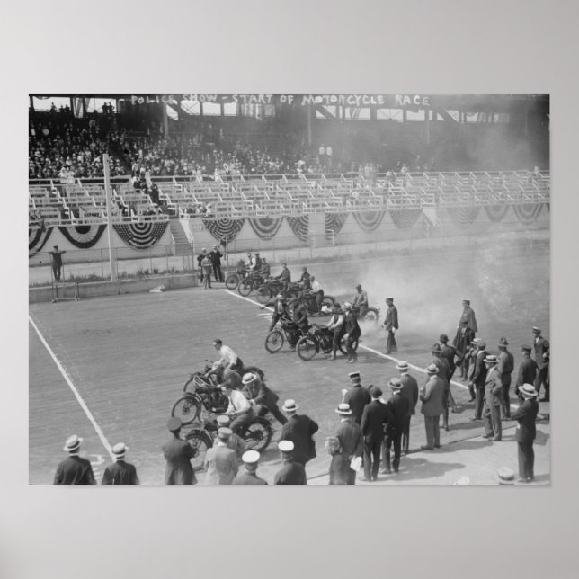 Poster Police Show -- Start of Motorcycle Race (Frente)