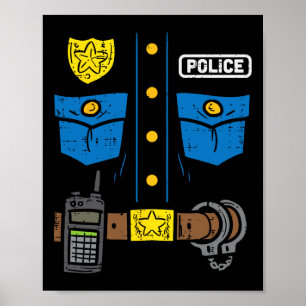 Poster Polícia Costuma Engraçada Polícia Homens