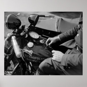 Poster Polícia de Motocicleta, 1930