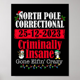 Poster Polícia do Polo Norte rejeita criminosamente insan